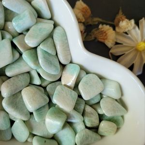 🍒 5 for $11 Amazonite crystal tumbled stone